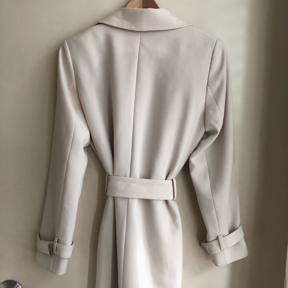 H&M Cream Knee-Length Coat Size 6 - Picture 11 of 11